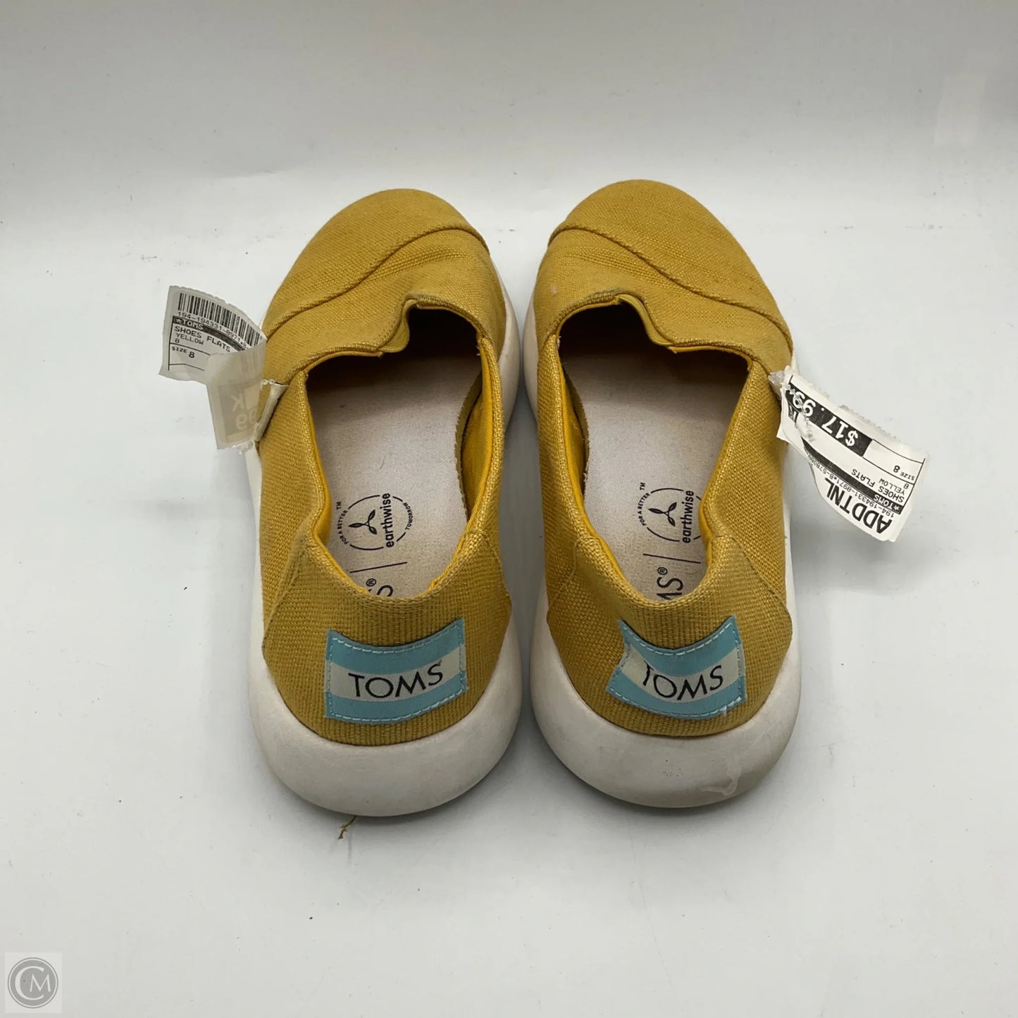 Shoes Flats By Toms In Yellow, Size: 8