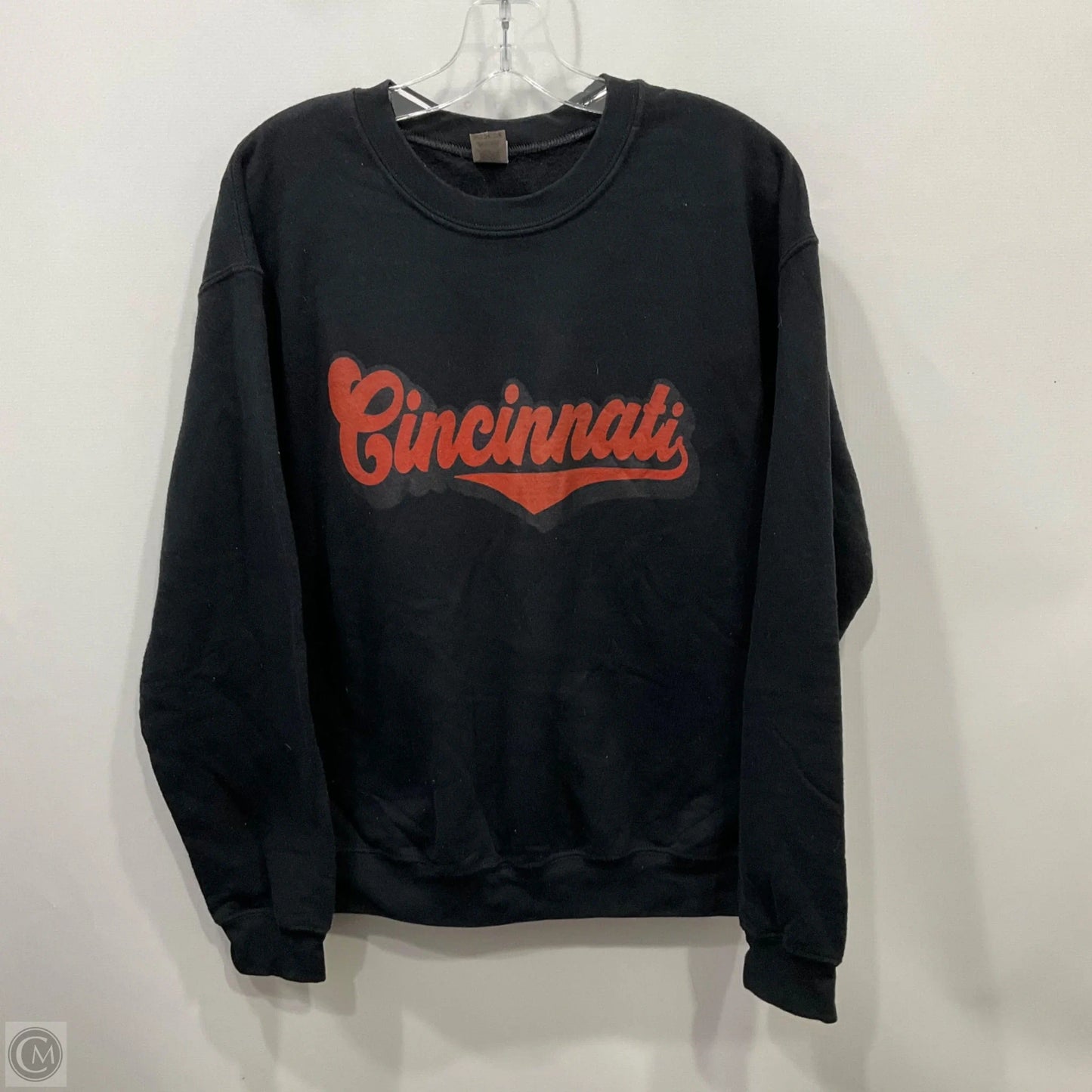 Sweatshirt Crewneck By Gildan In Black, Size: M