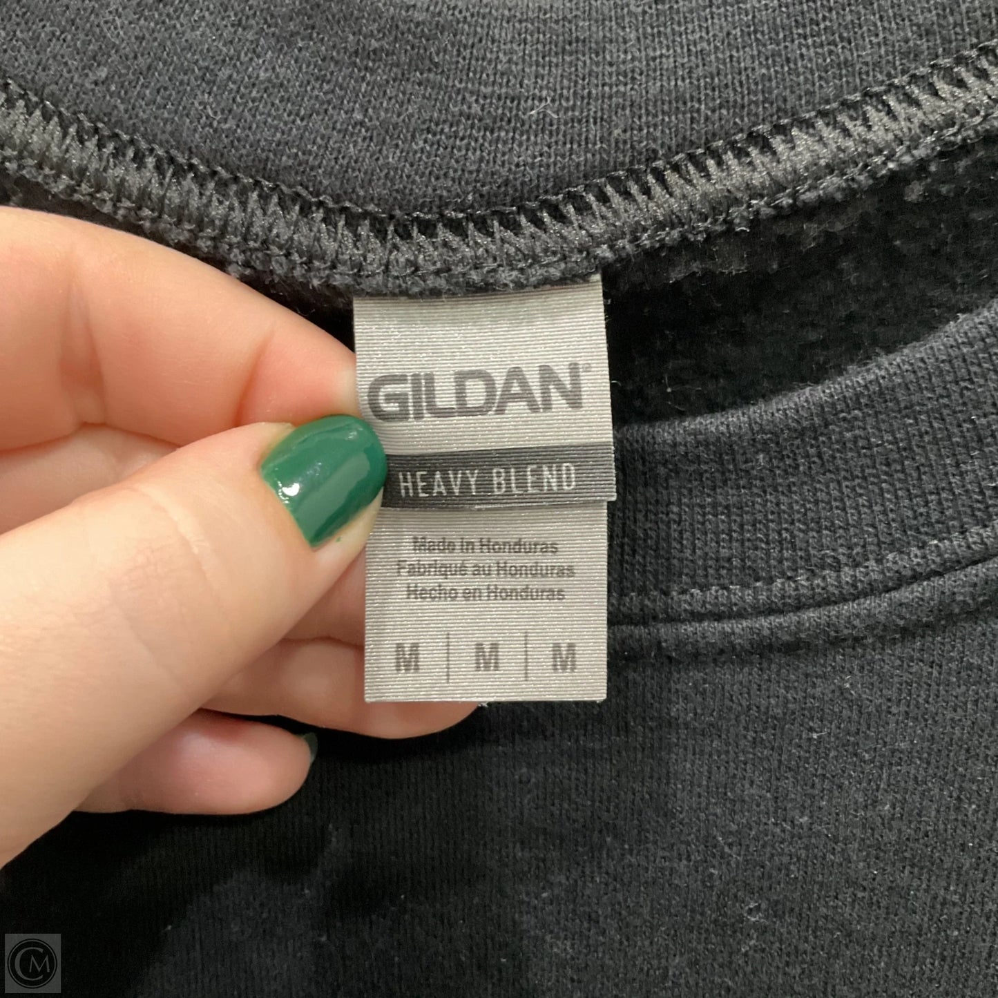Sweatshirt Crewneck By Gildan In Black, Size: M