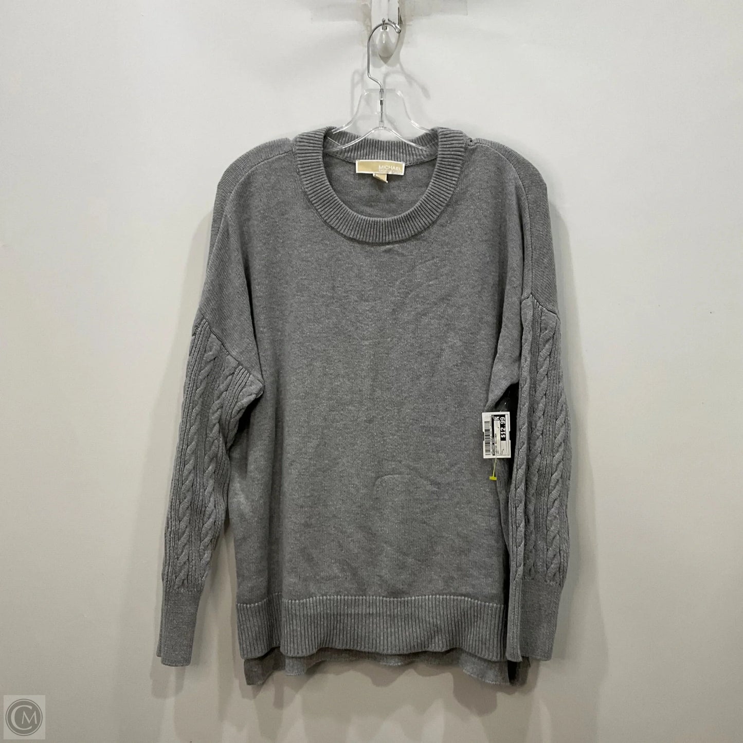 Sweater Designer By Michael Kors In Grey, Size: L