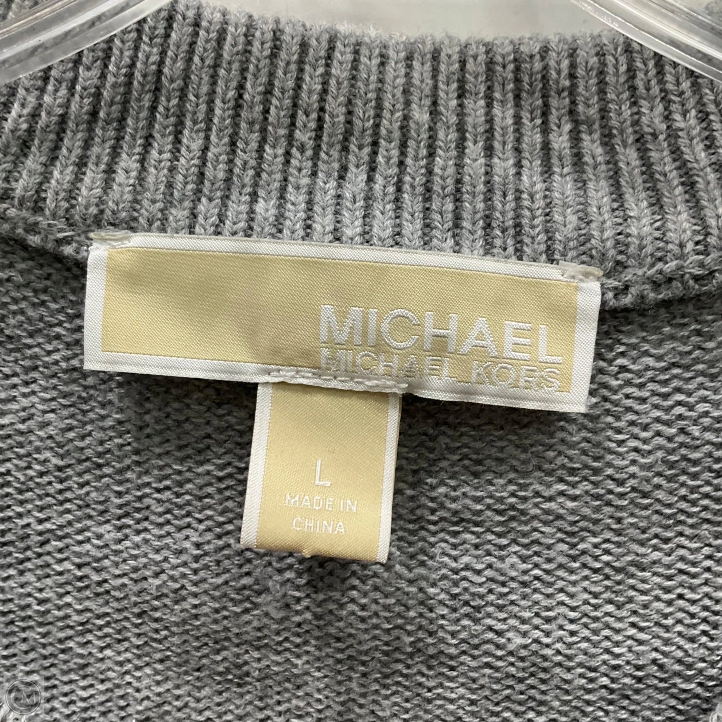 Sweater Designer By Michael Kors In Grey, Size: L
