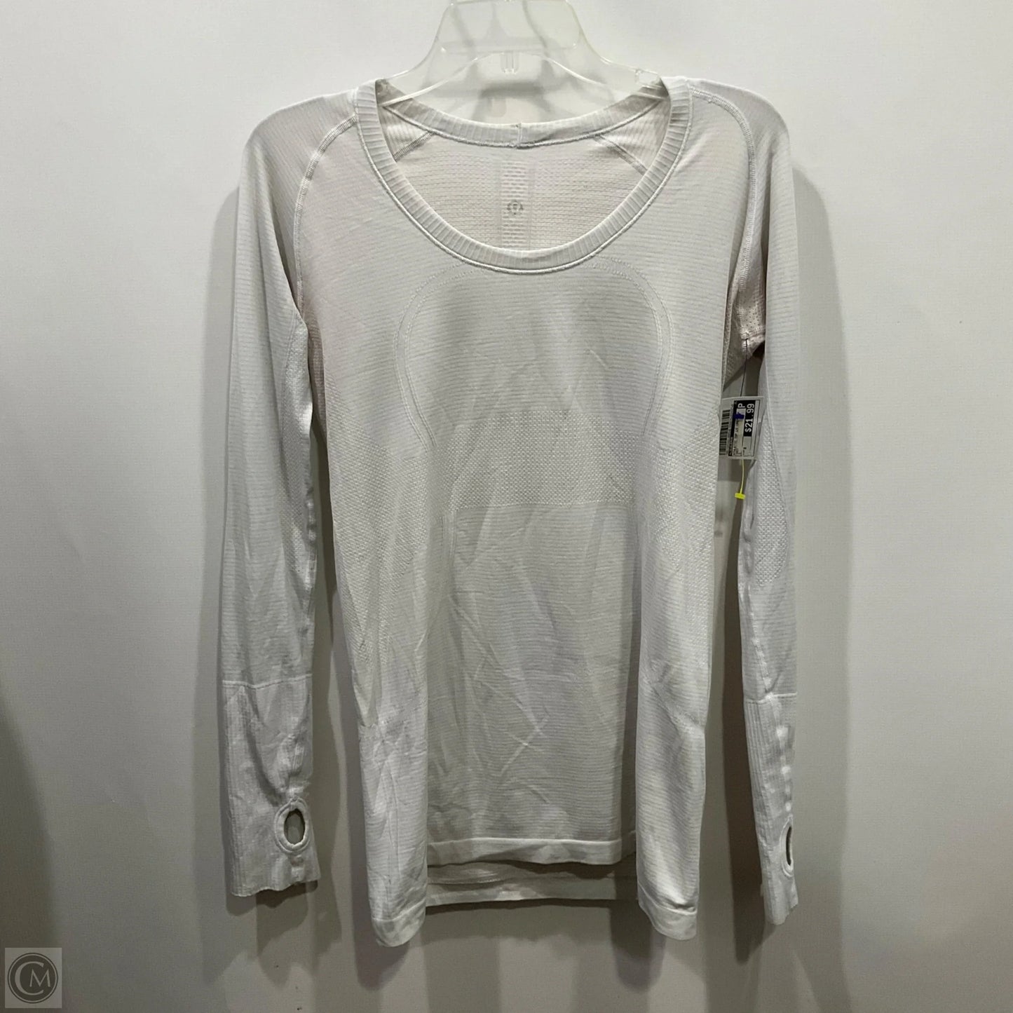 Athletic Top Long Sleeve Crewneck By Lululemon In Grey, Size: 8