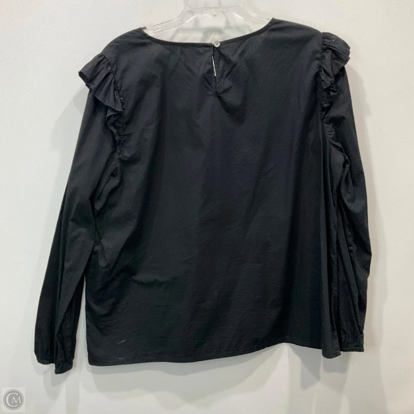 Top Long Sleeve By J. Crew In Black, Size: Xl