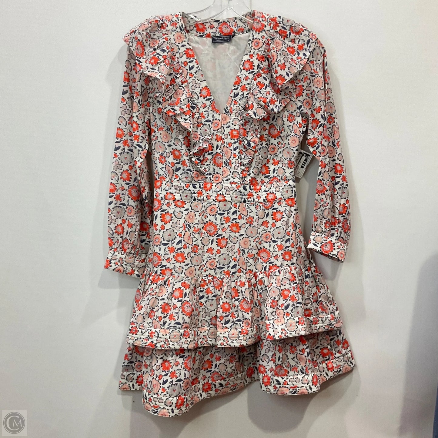 Dress Casual Short By Vineyard Vines In Floral Print, Size: 0