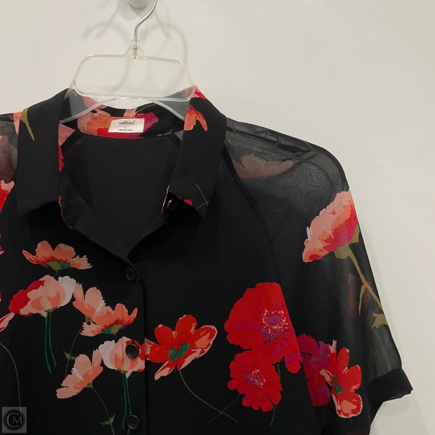 Top Short Sleeve By Wilfred In Floral Print, Size: S