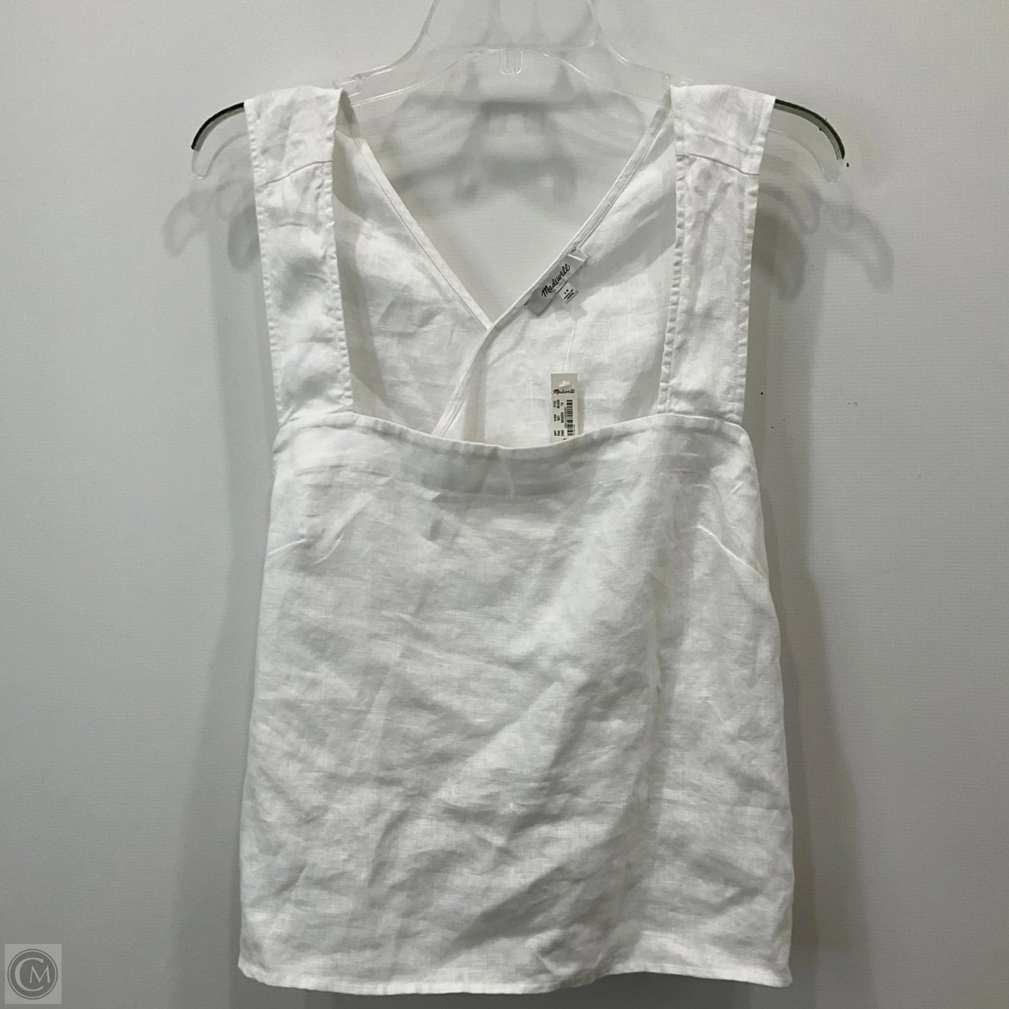 Top Sleeveless By Madewell In White, Size: 14