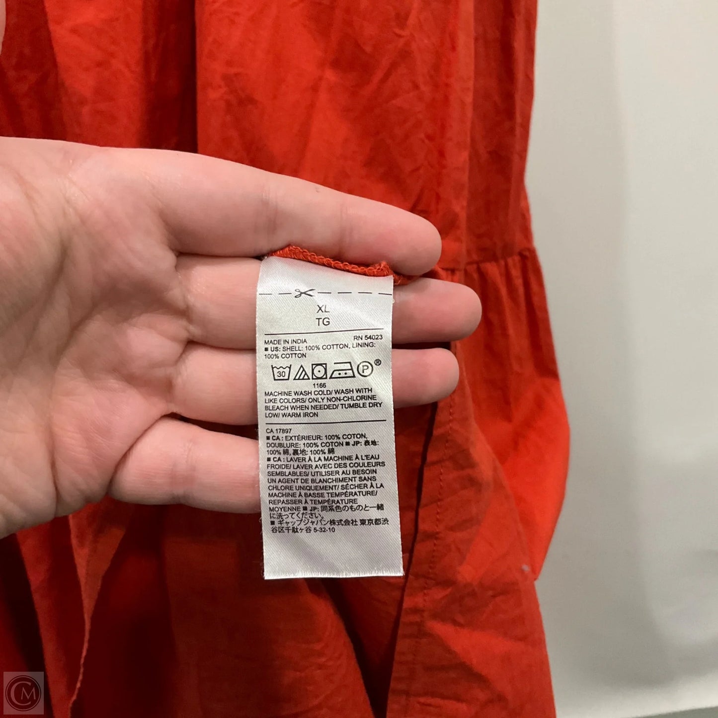 Skirt Maxi By Banana Republic In Orange, Size: Xl