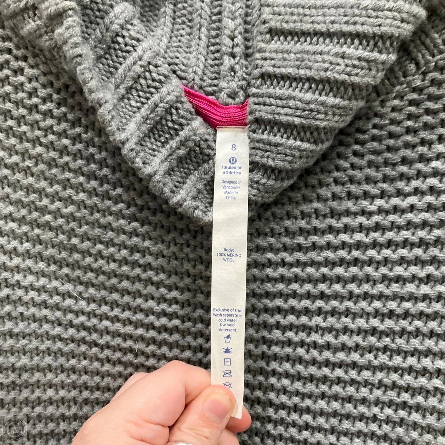 Sweater By Lululemon In Grey, Size: 8