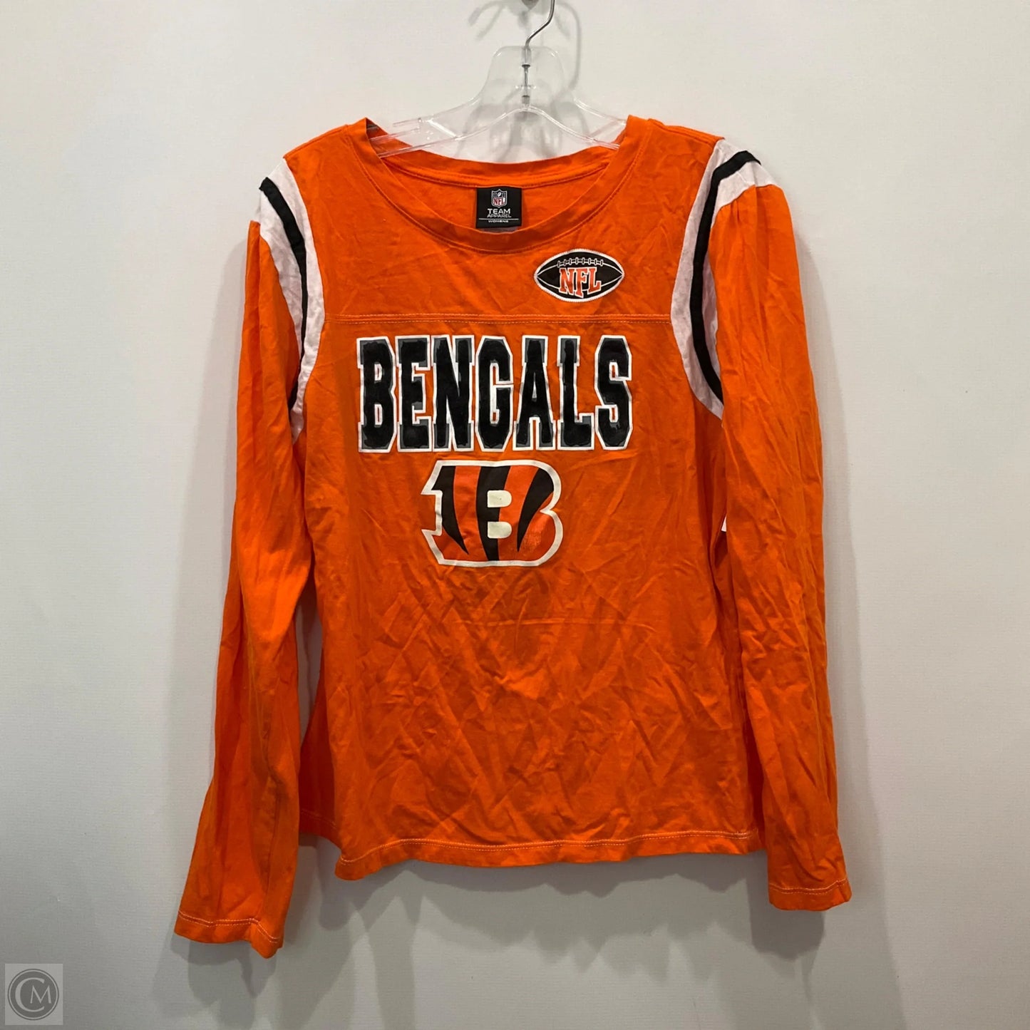 Top Long Sleeve By Nfl In Orange, Size: Xl