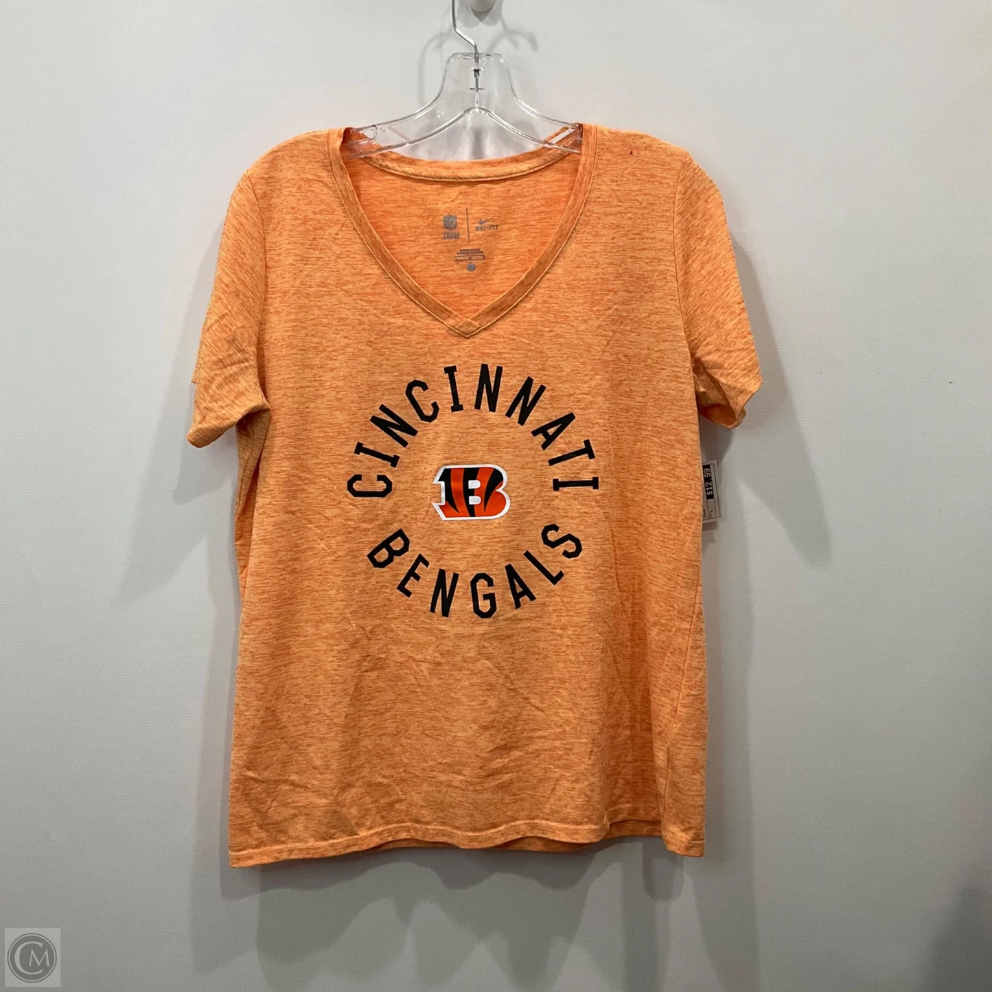 Top Short Sleeve By Nfl In Orange, Size: L