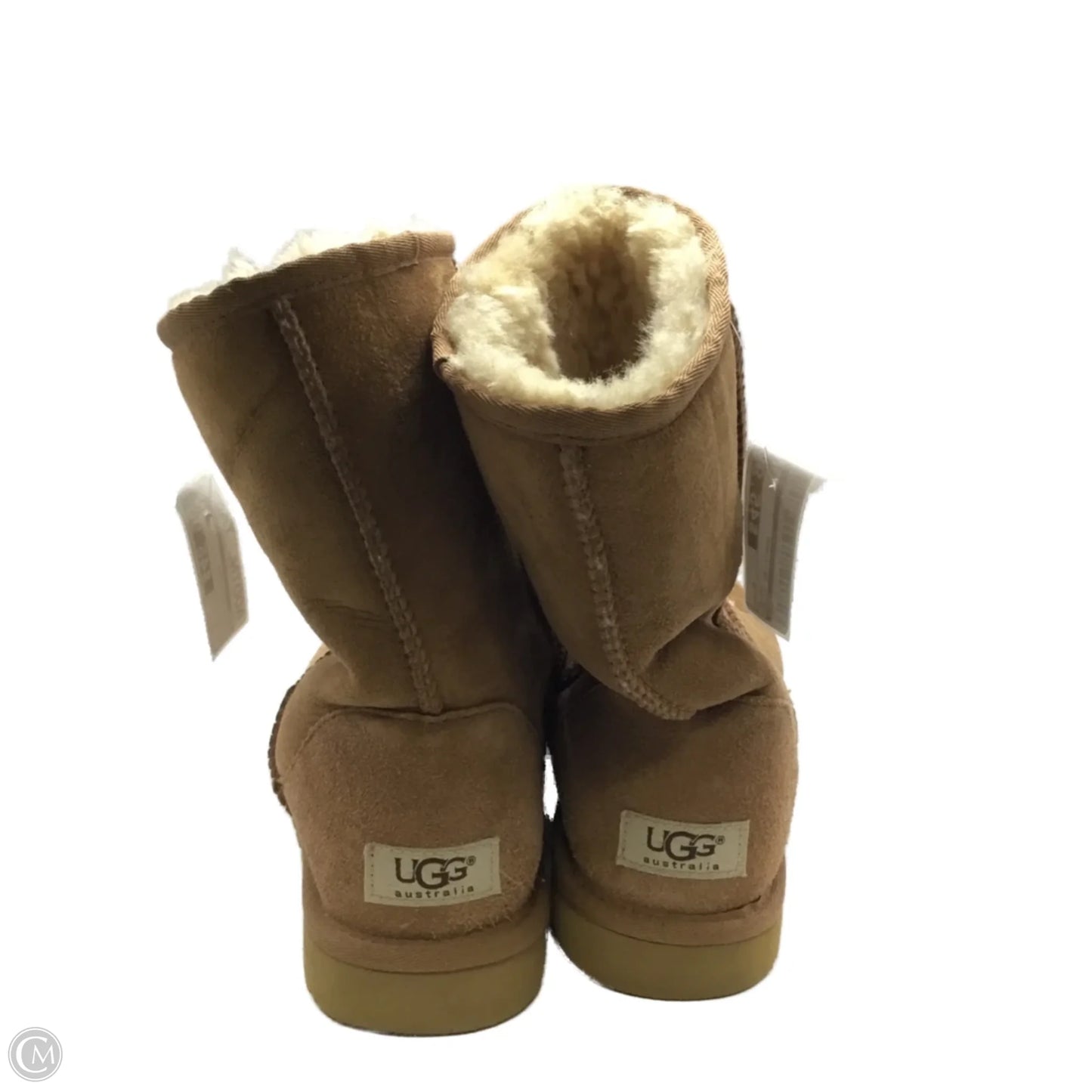 Boots Designer By Ugg In Brown, Size: 9