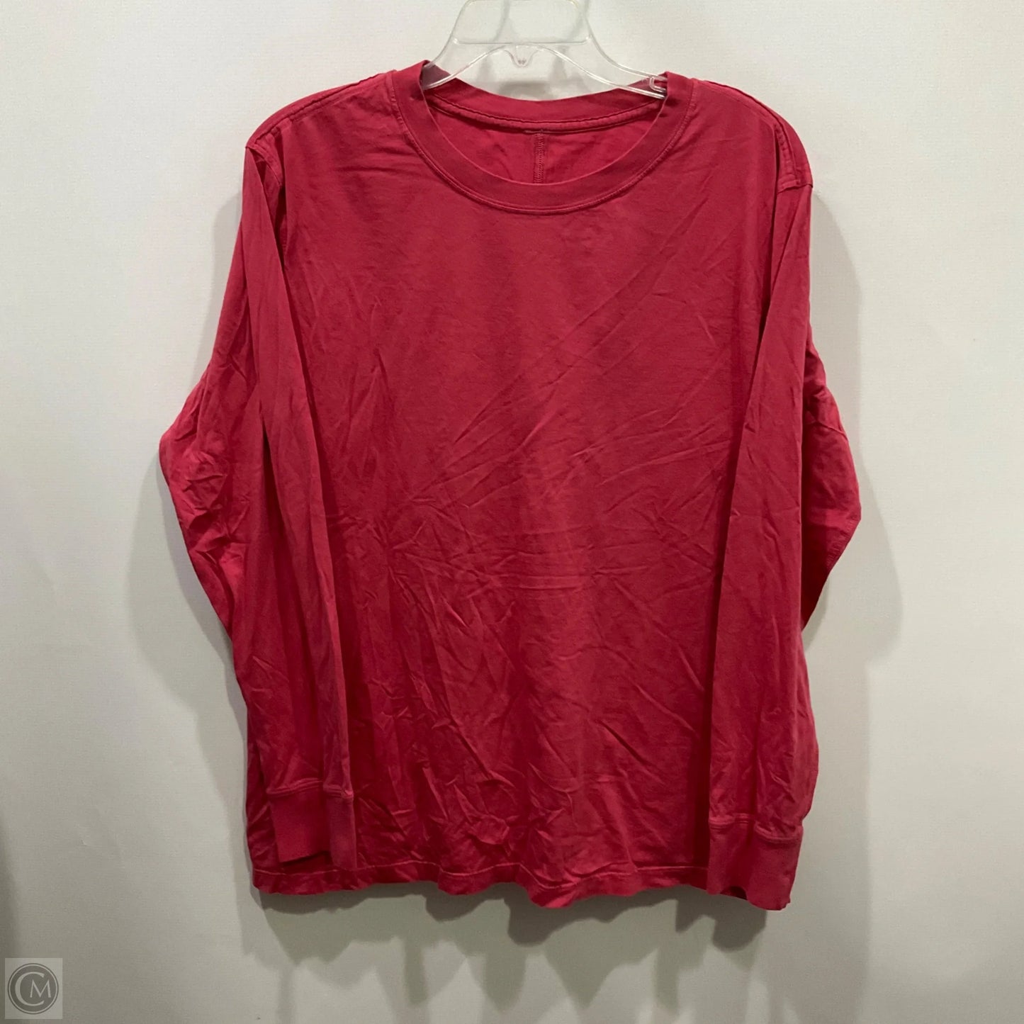 Top Long Sleeve By Lululemon In Red, Size: 10
