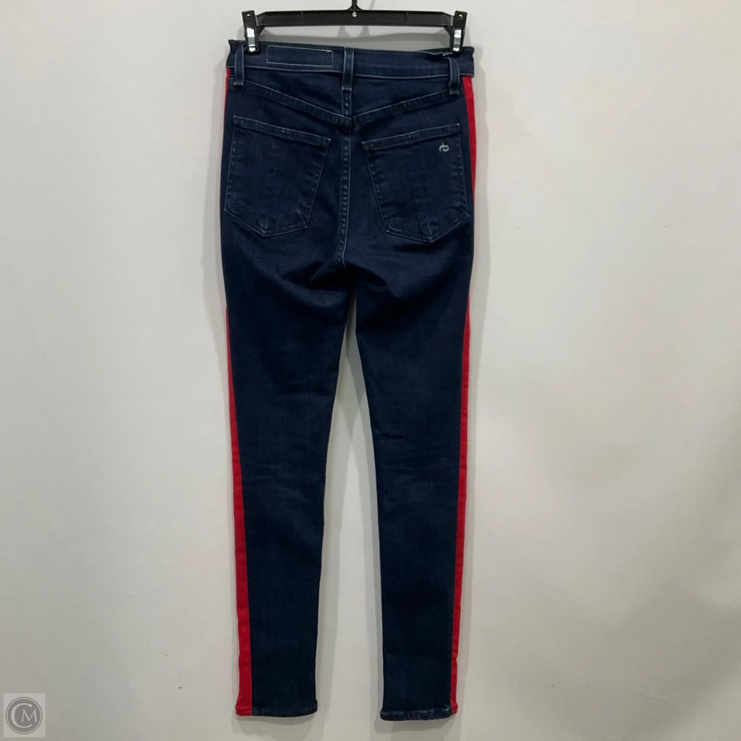 Jeans Straight By Rag & Bones Jeans In Blue & Red, Size: 2
