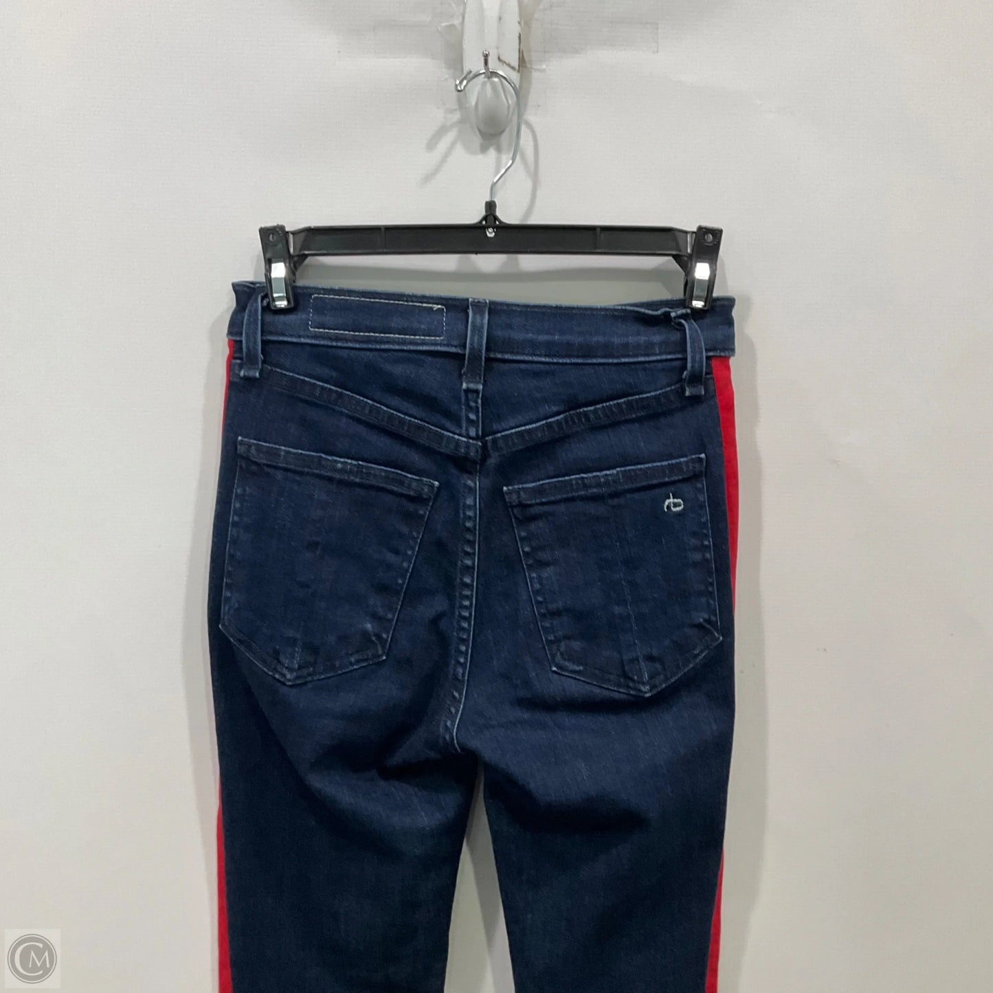 Jeans Straight By Rag & Bones Jeans In Blue & Red, Size: 2