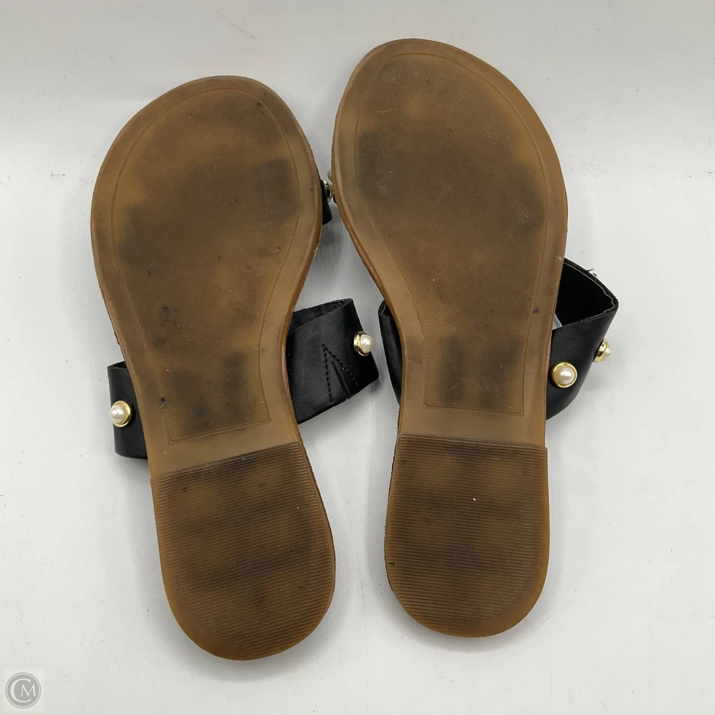 Sandals Flats By Cmc In Black & Brown, Size: 7