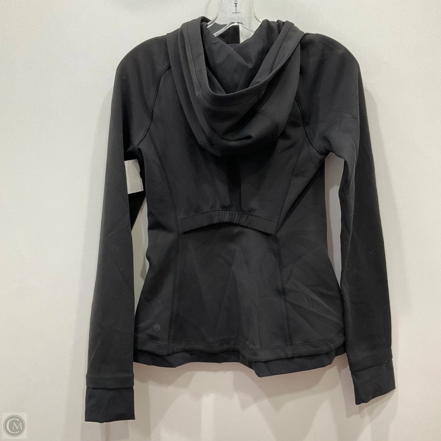 Athletic Jacket By Lululemon In Black, Size: 6