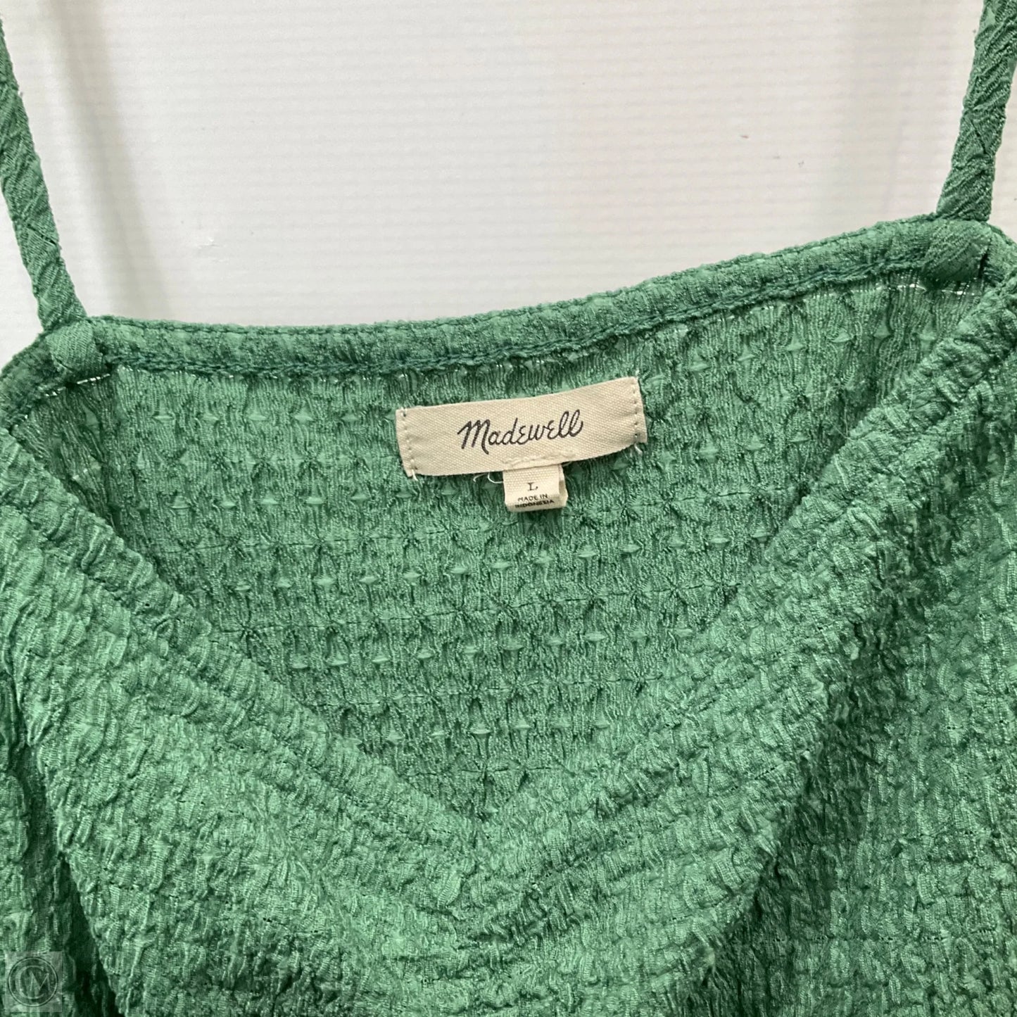 Top Sleeveless By Madewell In Green, Size: L