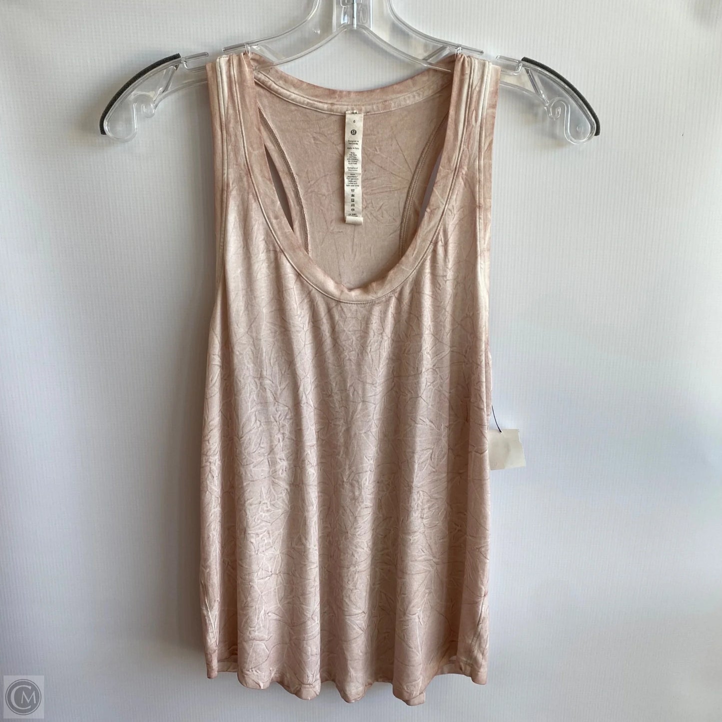 Athletic Tank Top By Lululemon In Tan, Size: 6