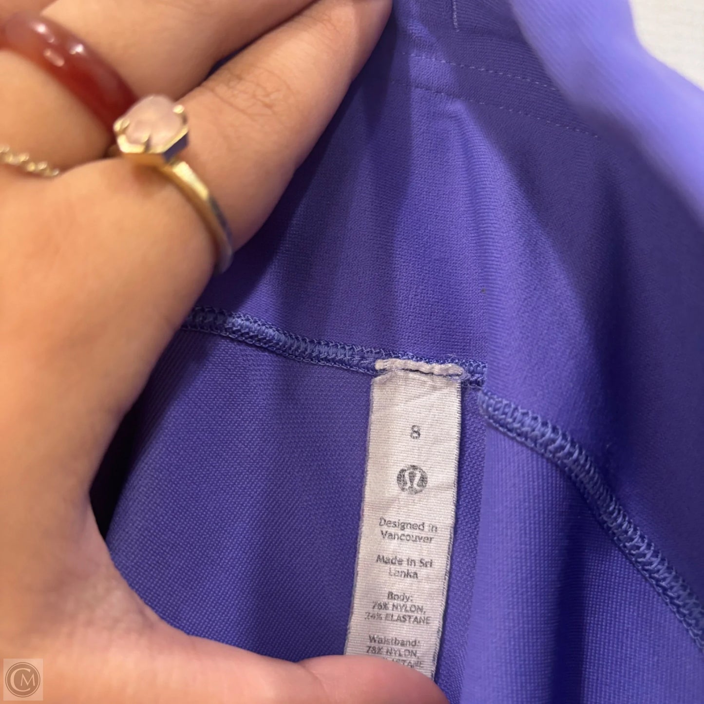 Athletic Shorts By Lululemon In Purple, Size: 8