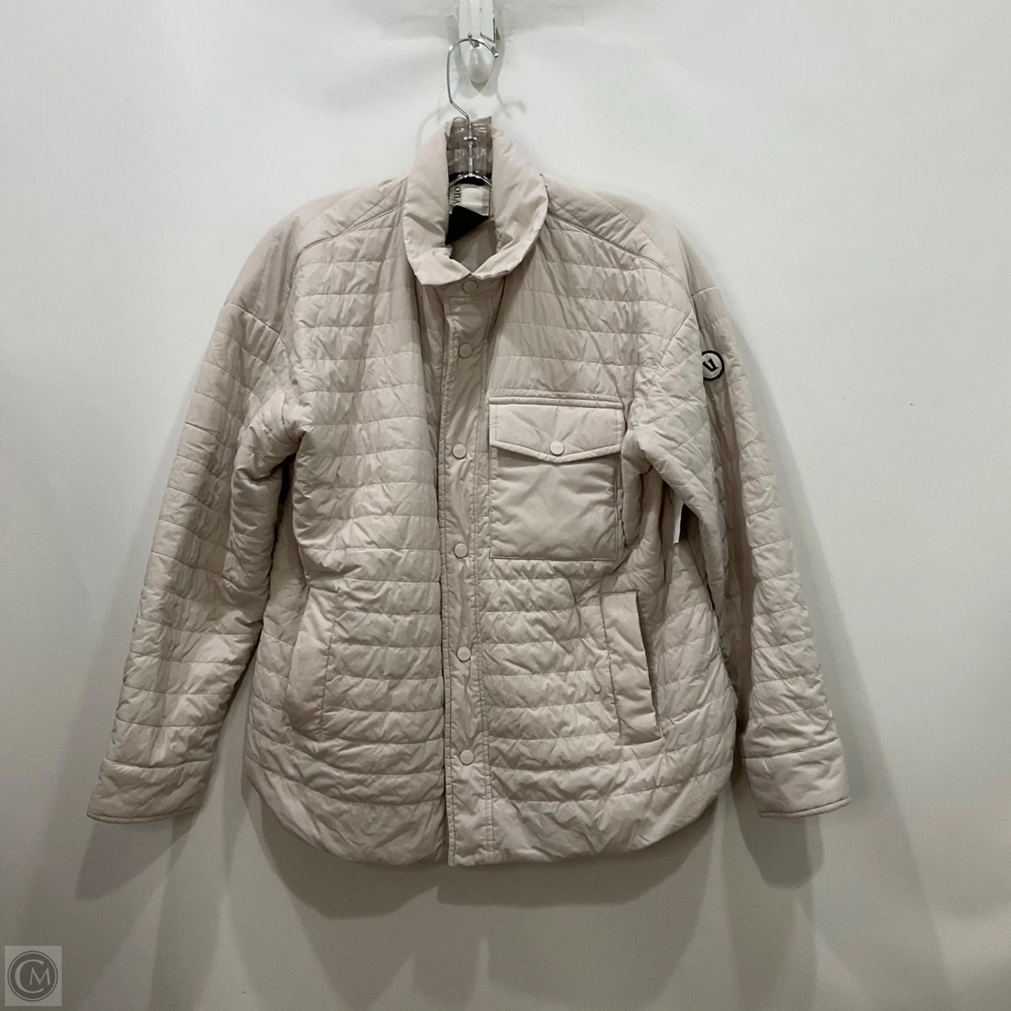 Jacket Puffer & Quilted By Vuori In Cream, Size: S