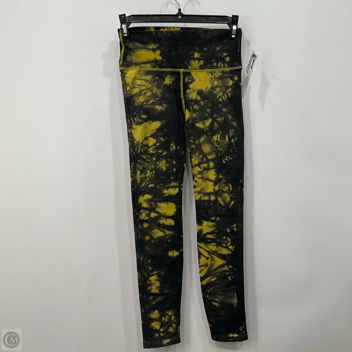 Pants Leggings By Good American In Black & Gold, Size: 2