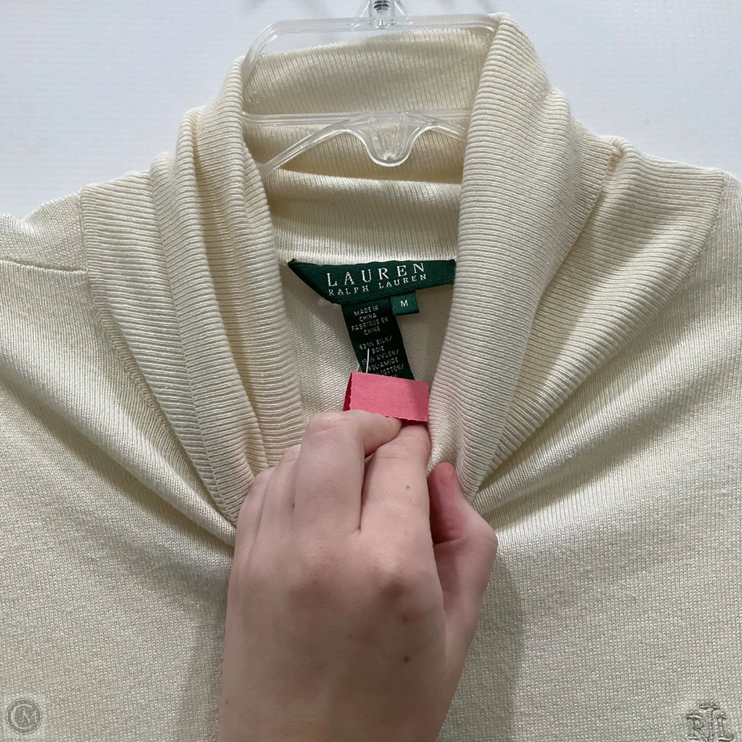 Sweater By Ralph Lauren In Cream, Size: M