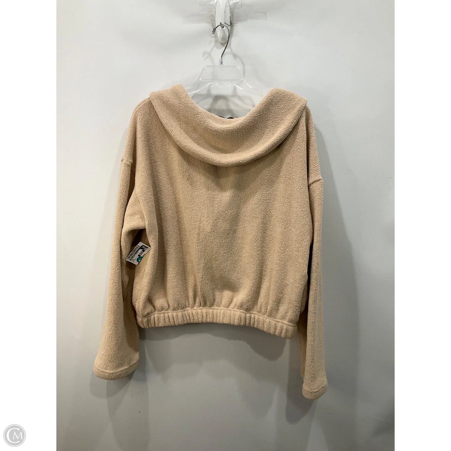 Sweatshirt Hoodie By Free People In Tan, Size: M