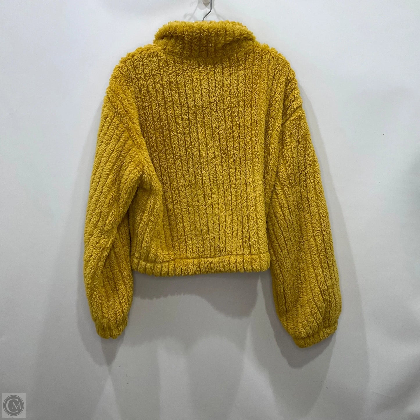 Sweater Cardigan By Shein In Yellow, Size: L