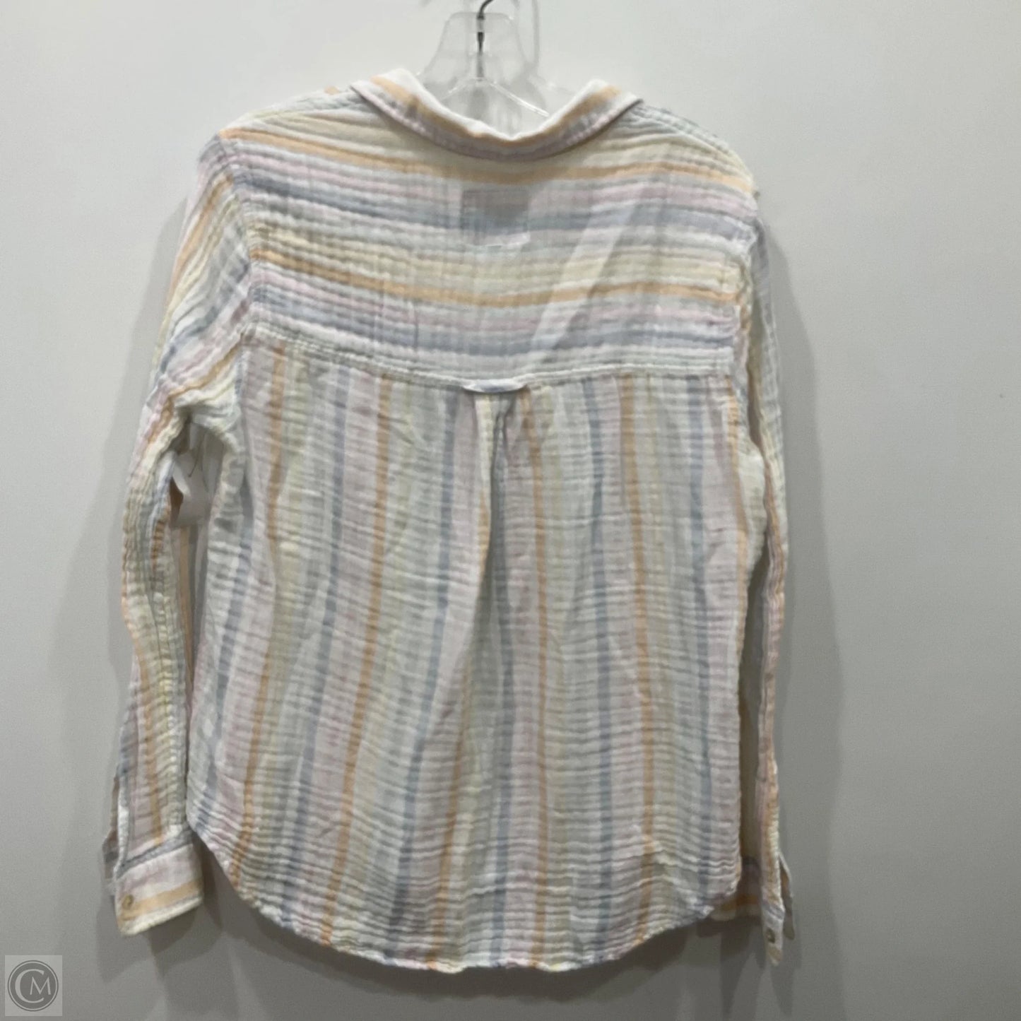 Top Long Sleeve By Rails In Striped Pattern, Size: L