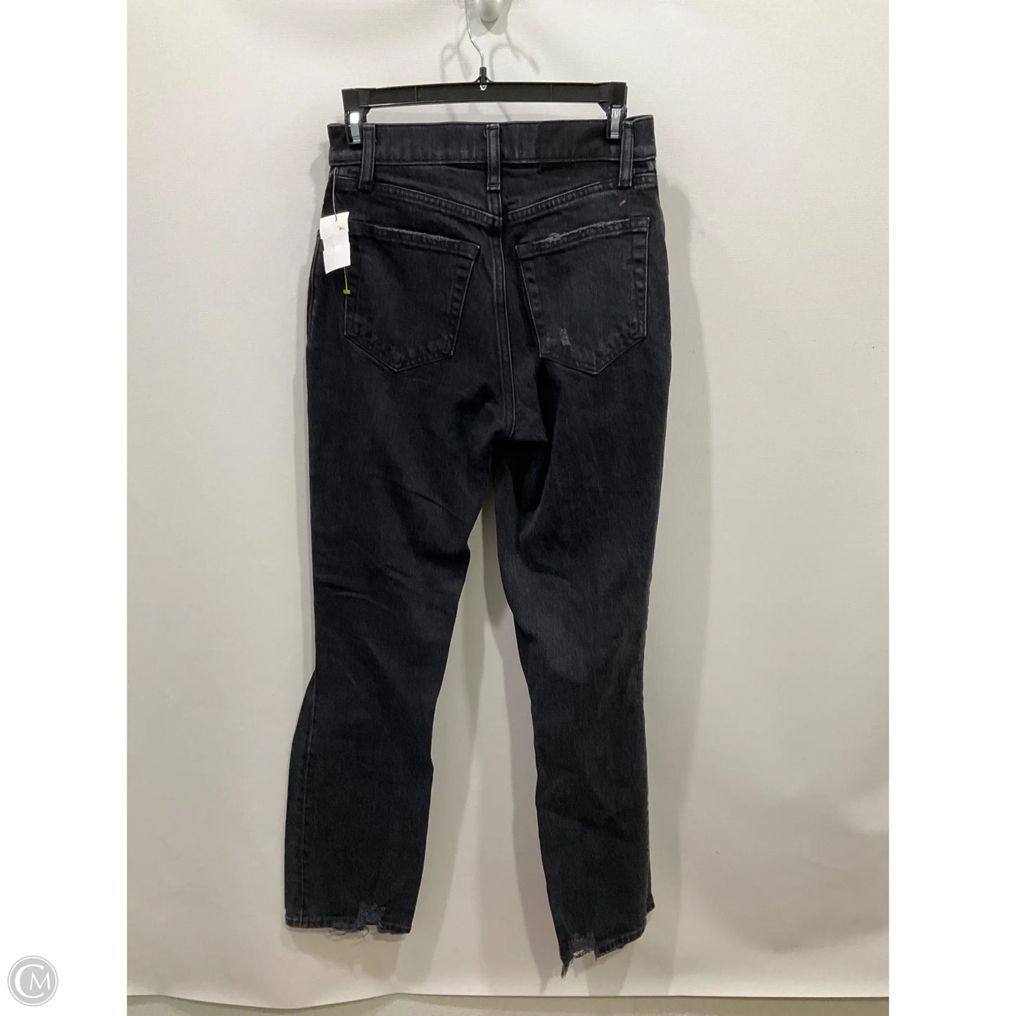 Jeans Straight By Abercrombie And Fitch In Black Denim, Size: 0