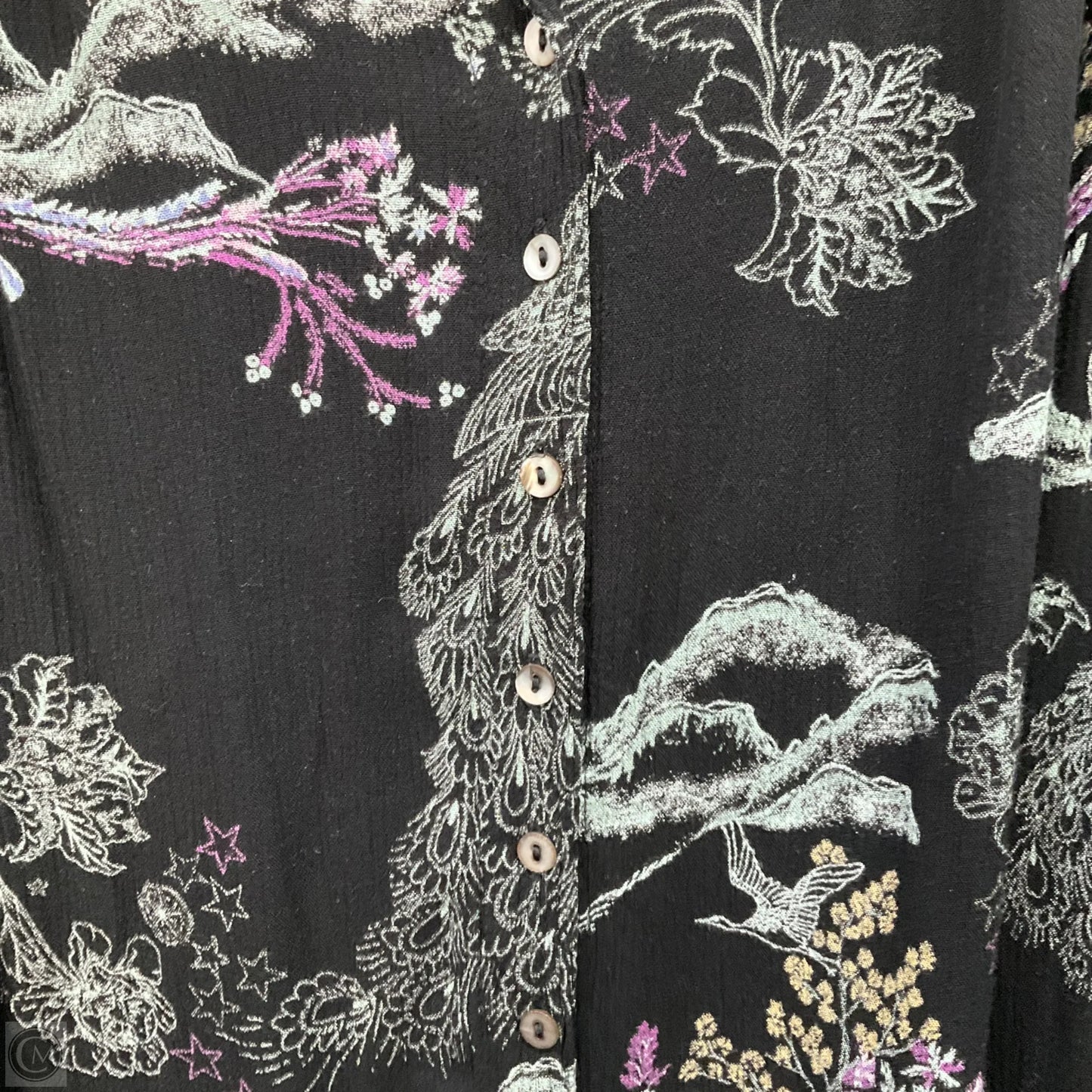 Top Long Sleeve By Free People In Black, Size: S