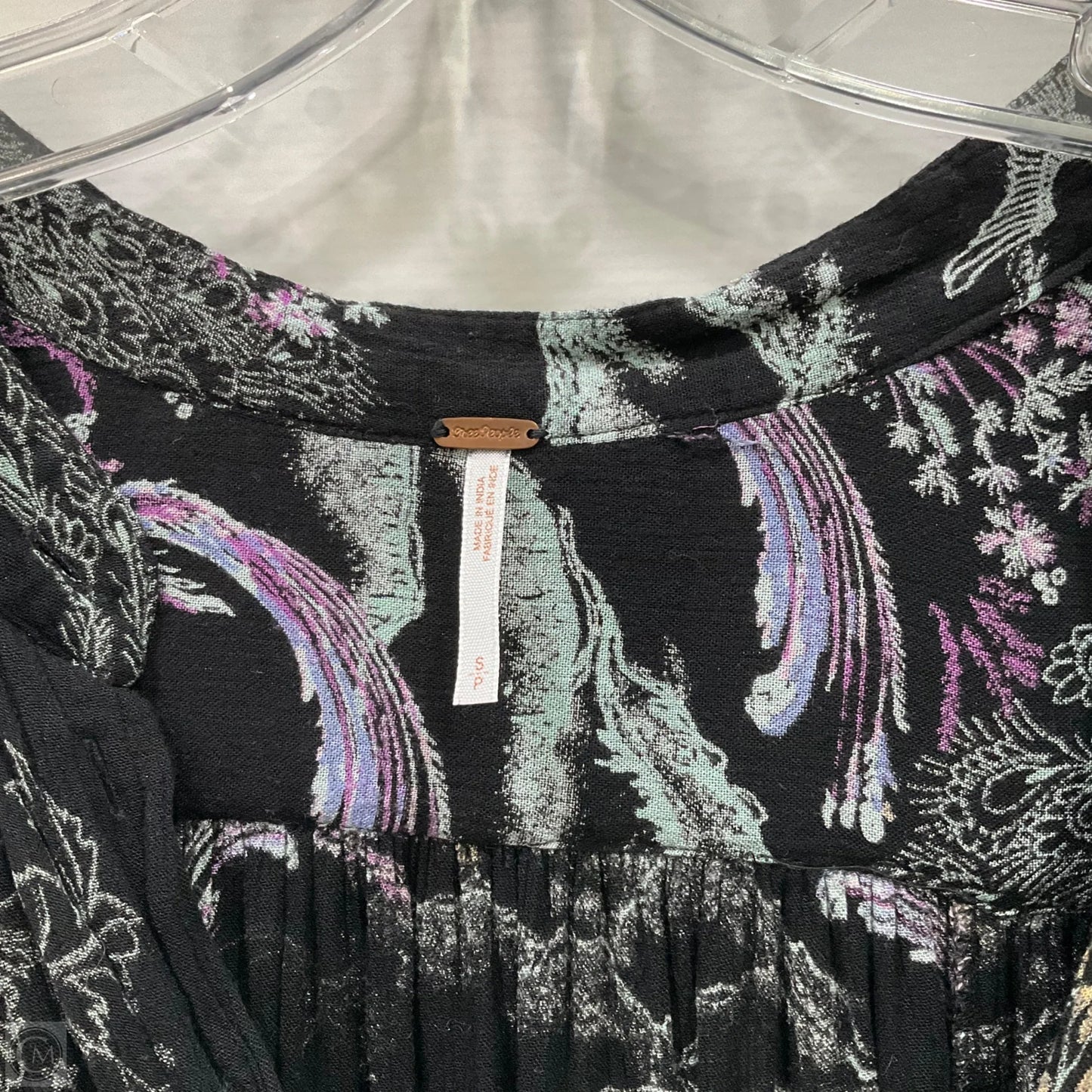 Top Long Sleeve By Free People In Black, Size: S