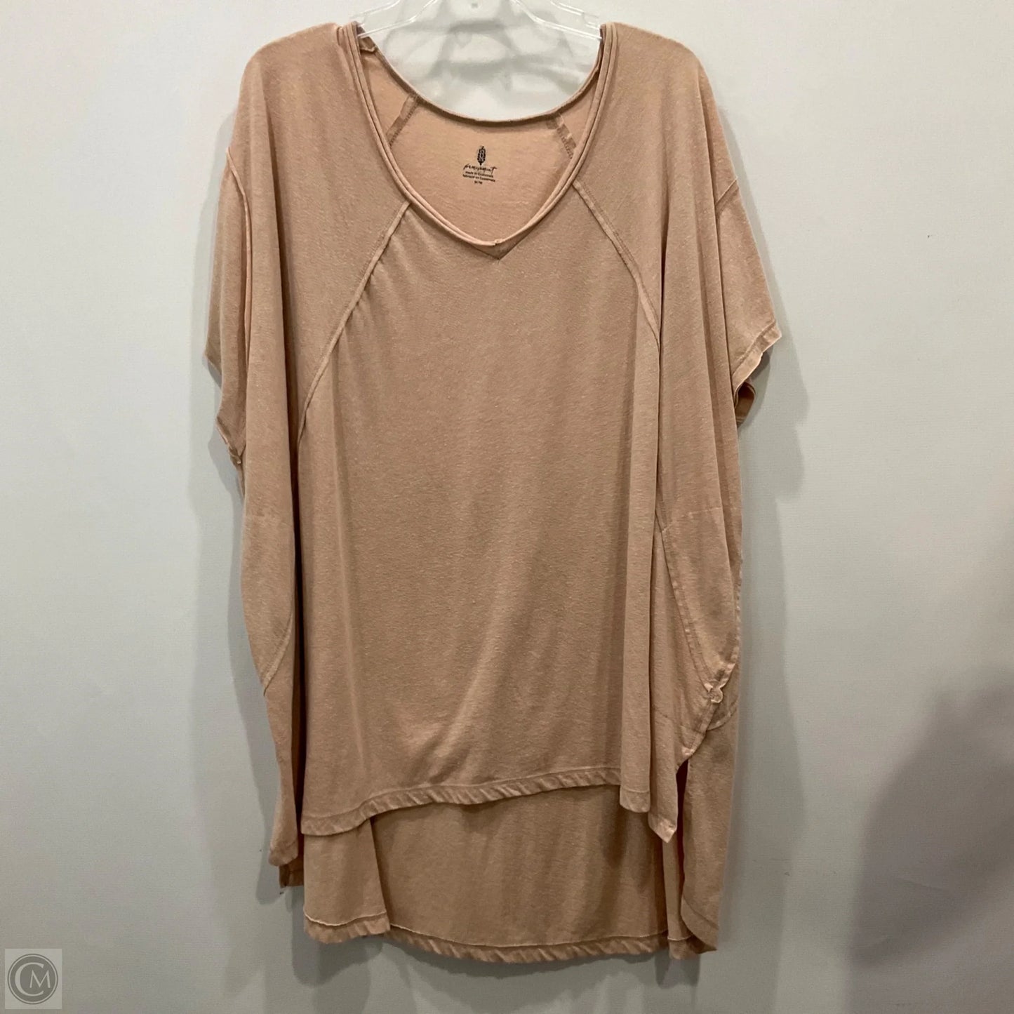 Top Short Sleeve By Free People In Orange, Size: M
