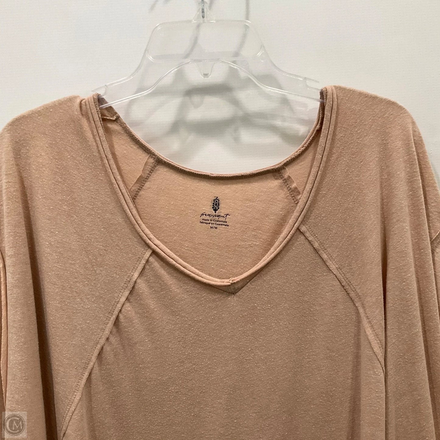 Top Short Sleeve By Free People In Orange, Size: M