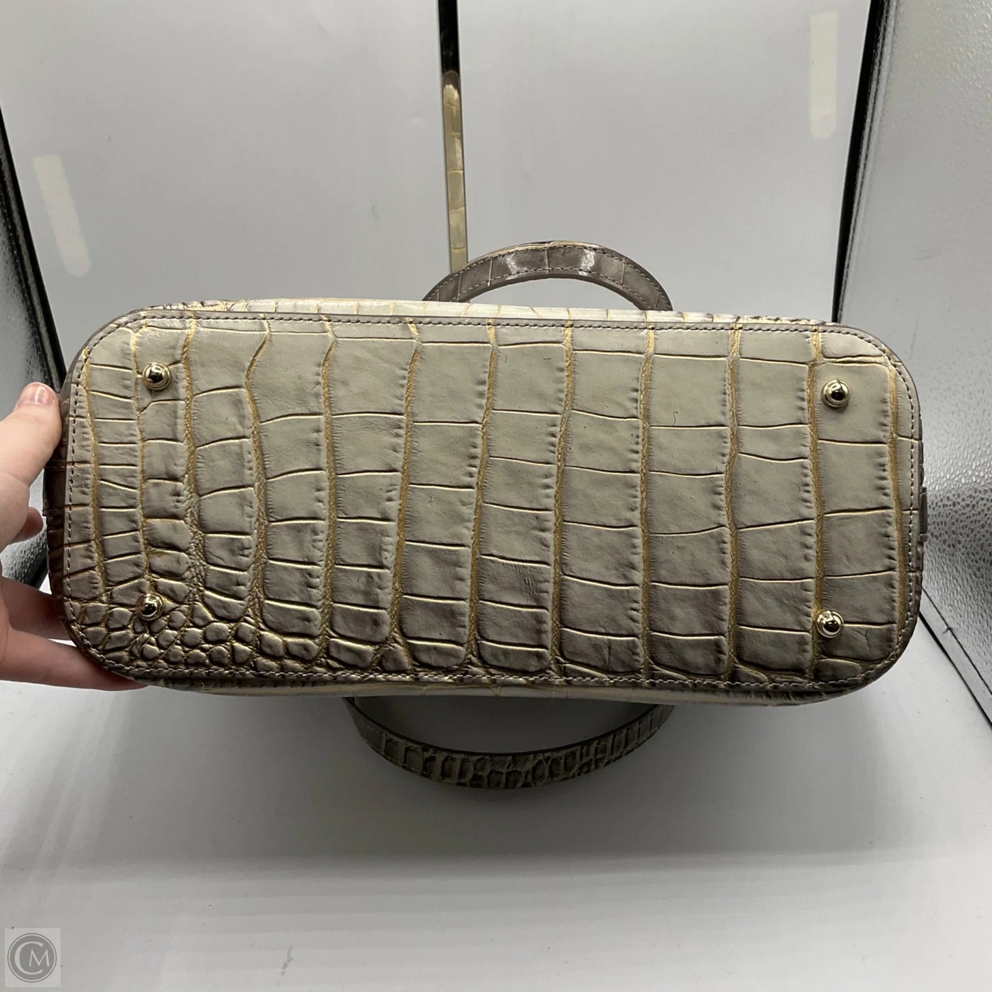 Handbag Designer By Brahmin, Size: Large