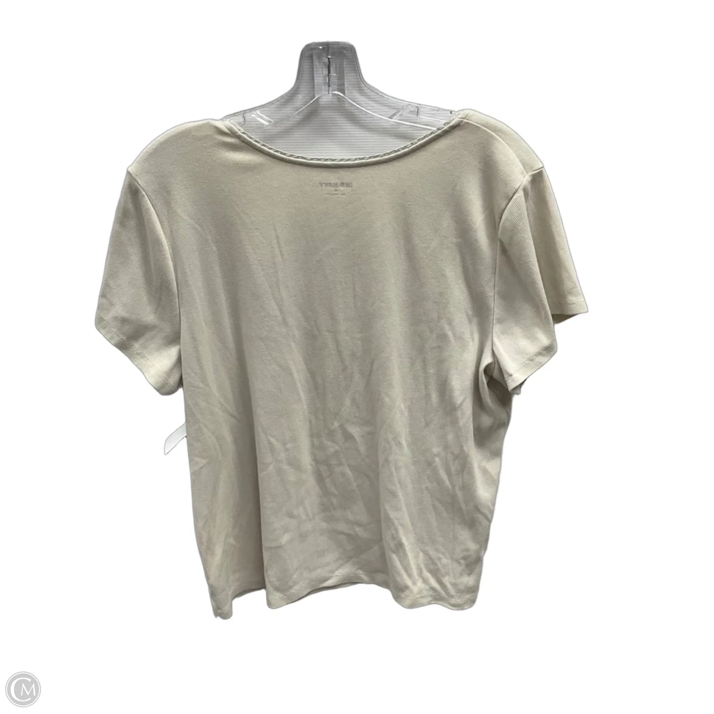 Top Short Sleeve By Old Navy In Beige, Size: 3x