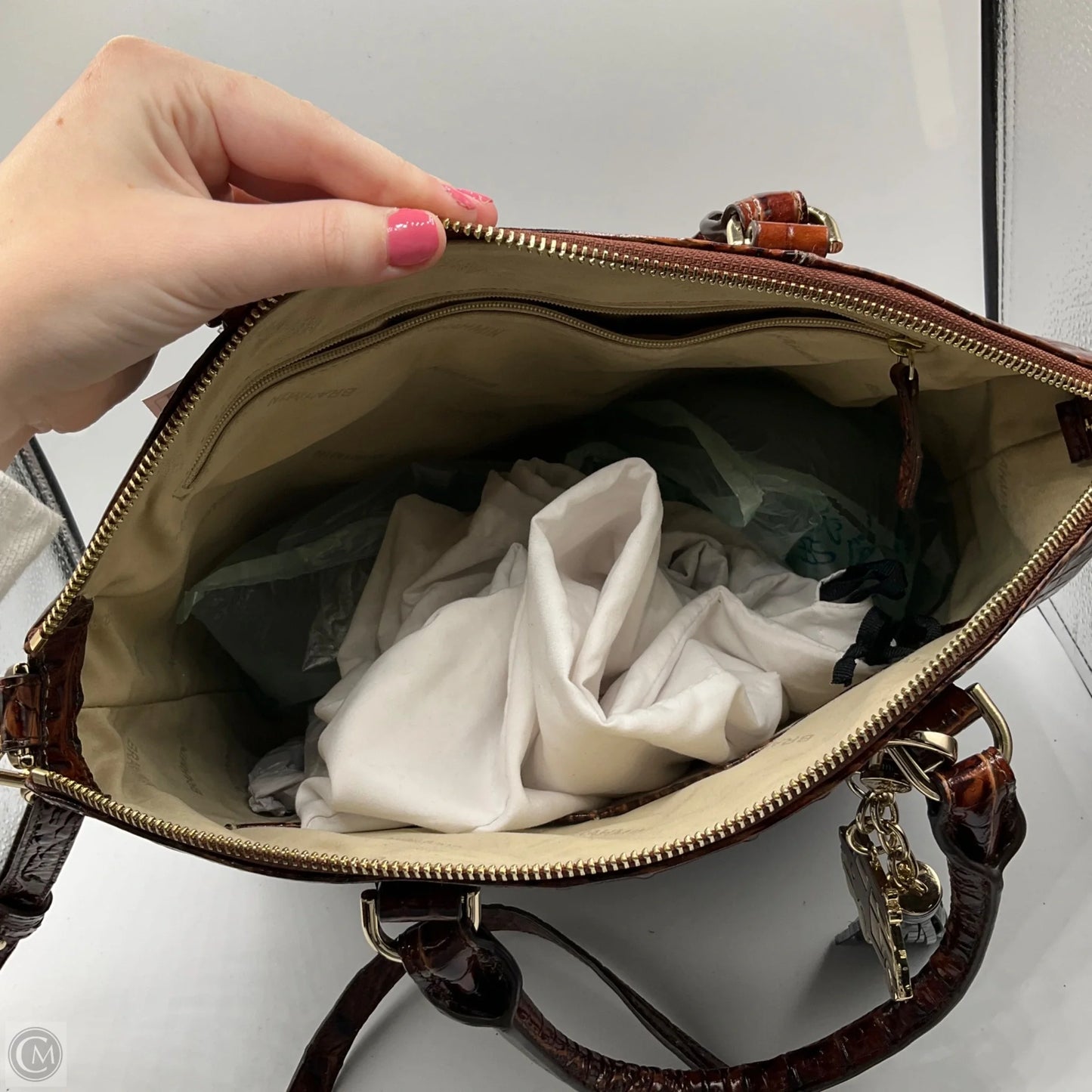 Crossbody Designer By Brahmin, Size: Large