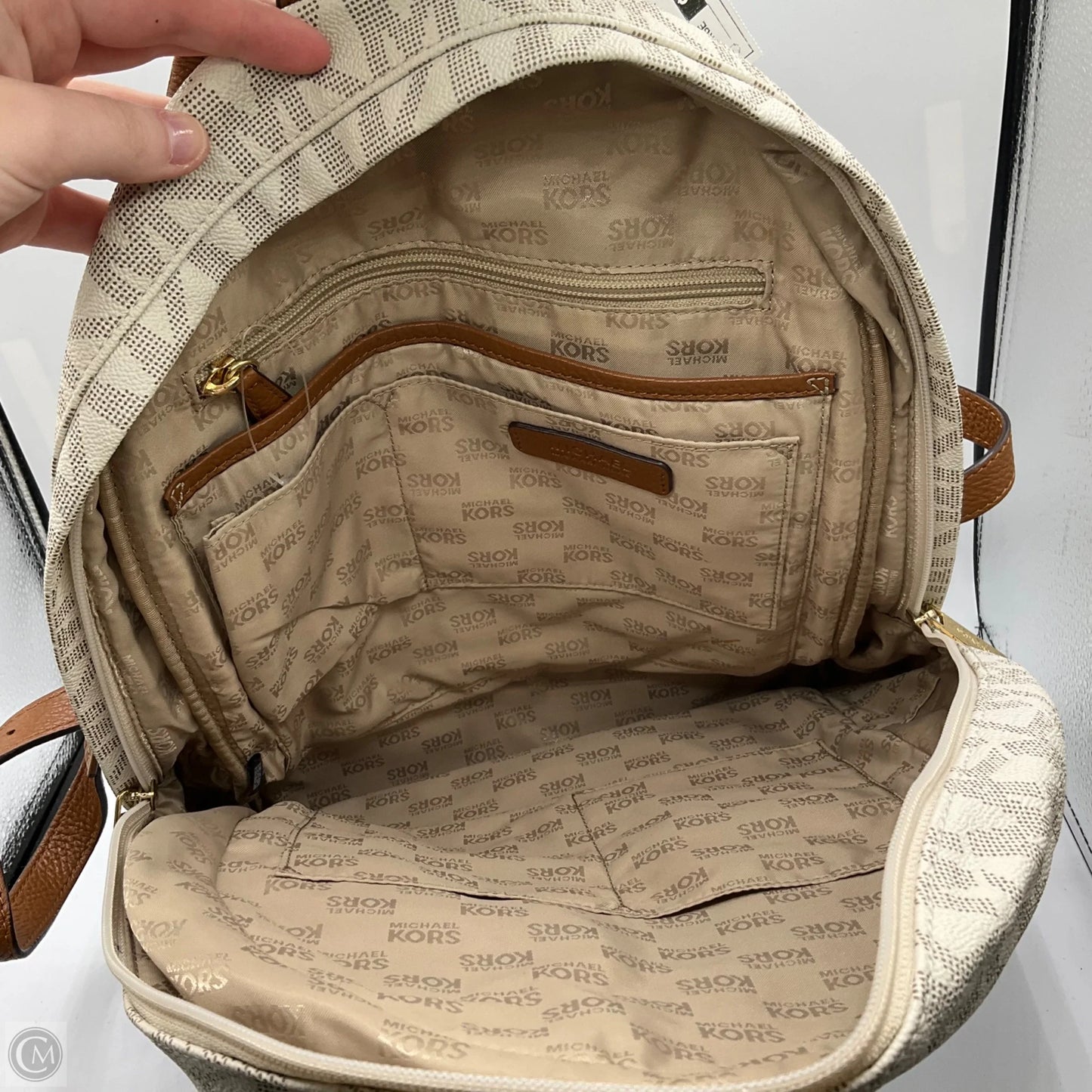 Backpack Designer By Michael Kors, Size: Large