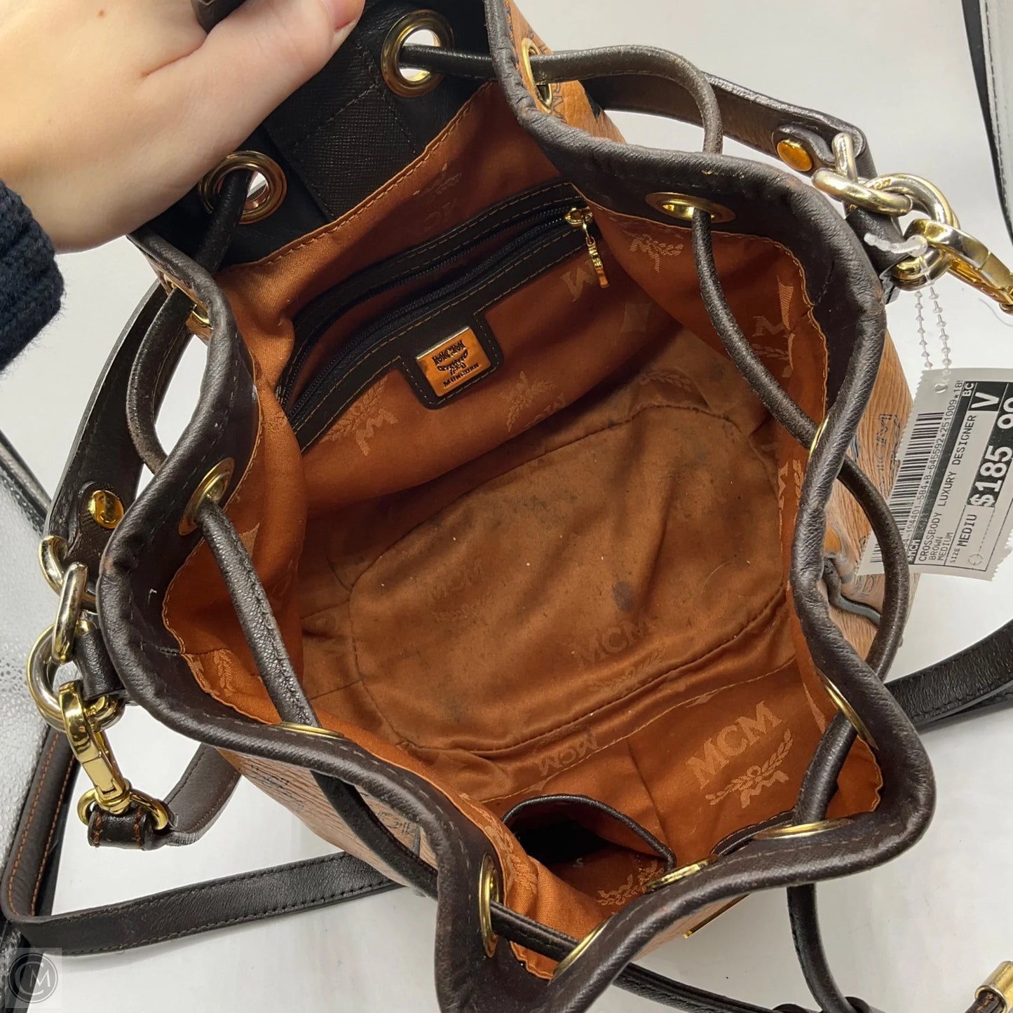 Crossbody Luxury Designer By Mcm, Size: Medium