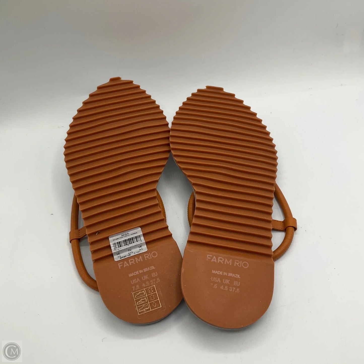 Sandals Flats By Farm Rio In Brown, Size: 7.5