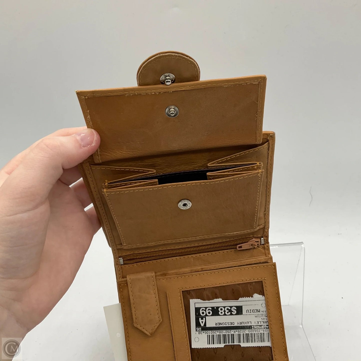 Wallet Luxury Designer By Armani, Size: Medium