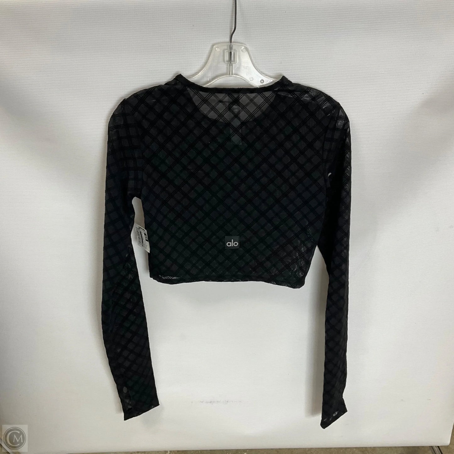 Athletic Top Long Sleeve Crewneck By Alo In Black, Size: S