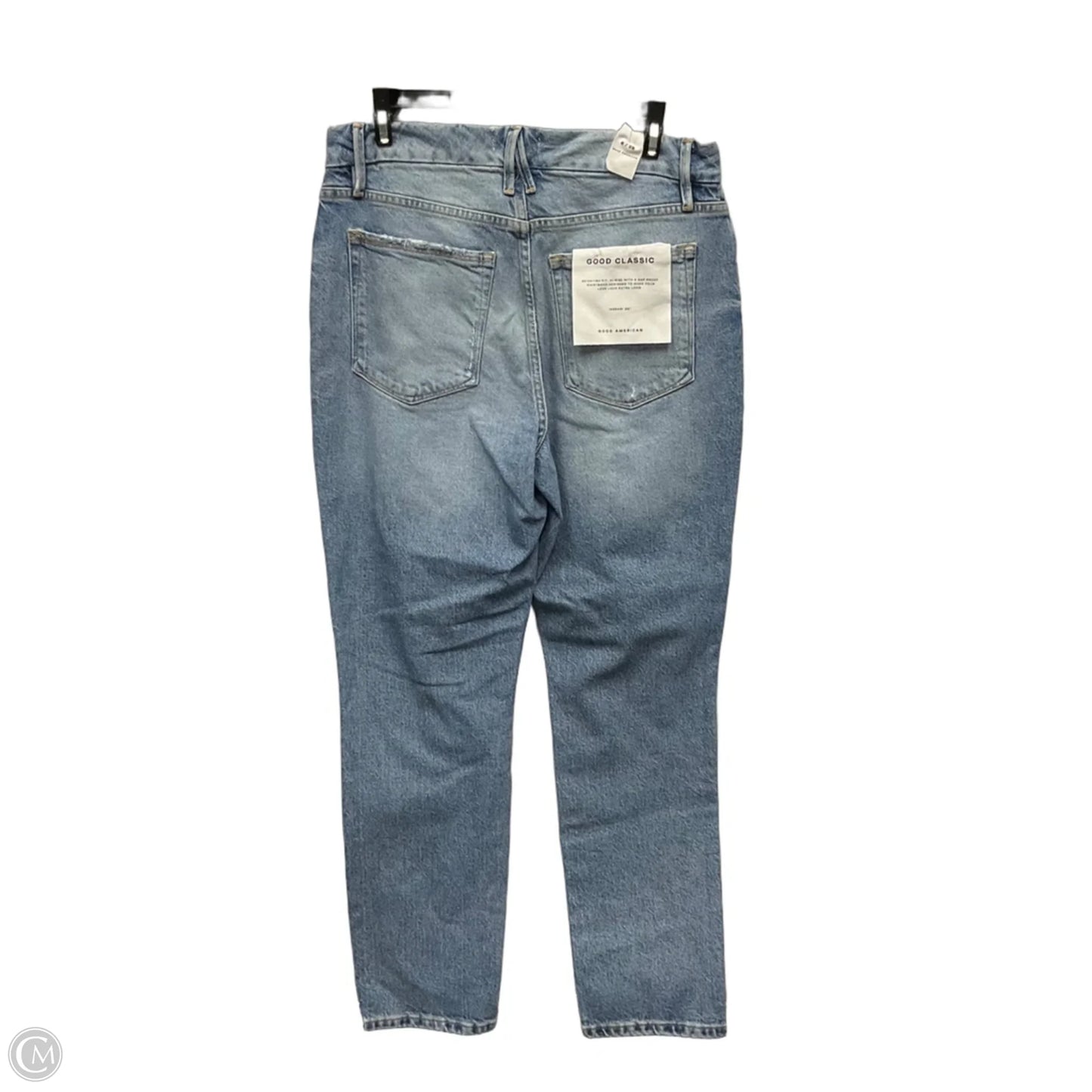 Jeans Straight By Good American In Blue Denim, Size: 6