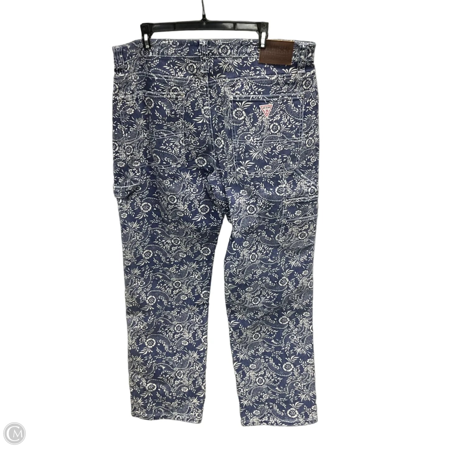 Jeans Boyfriend By Guess In Blue Denim, Size: 1x