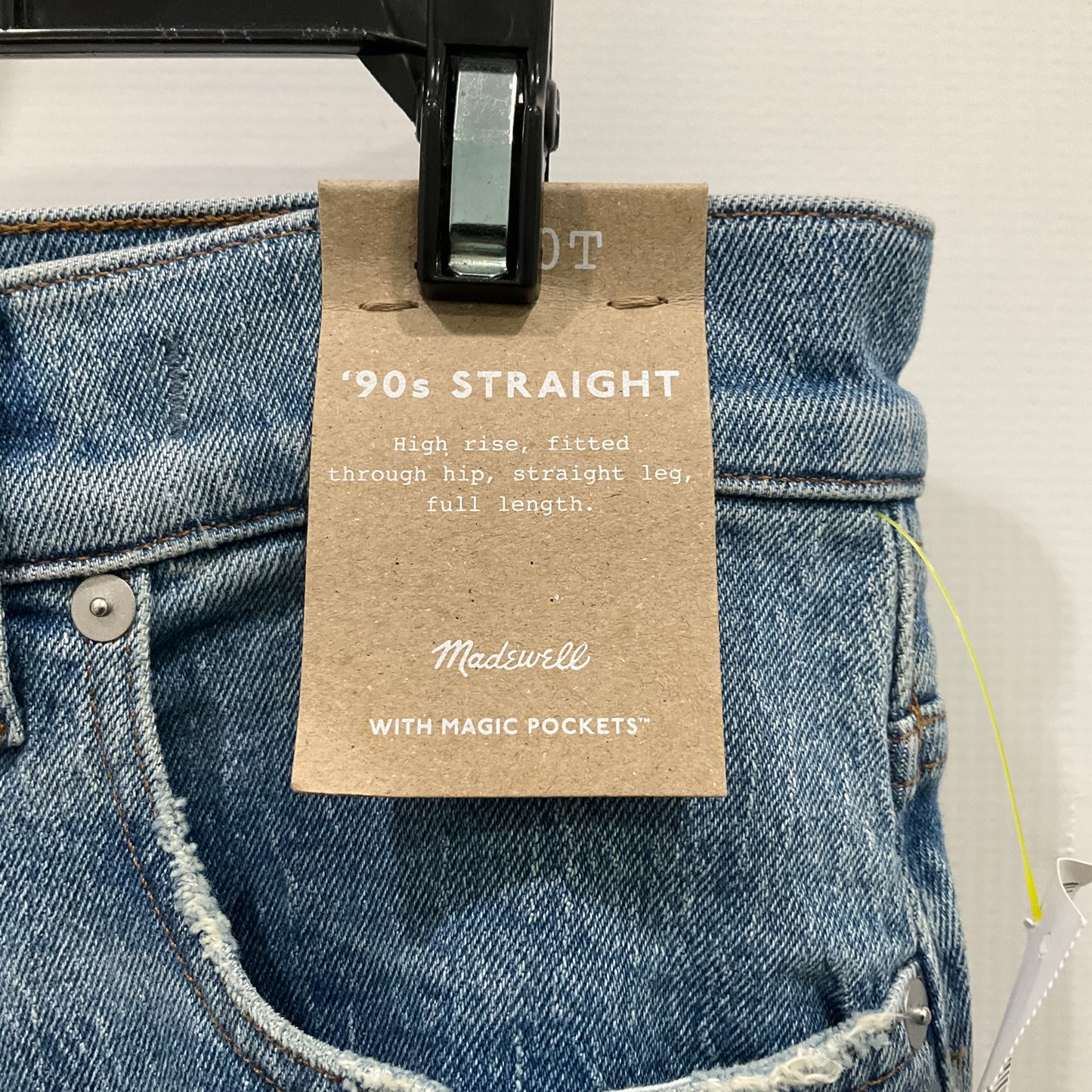 Jeans Straight By Madewell In Blue Denim, Size: 10