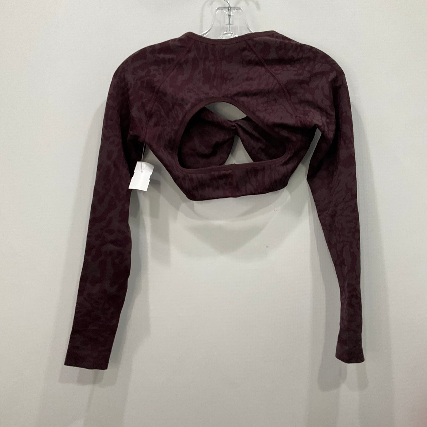 ATHLETIC TOP LS CREWNECK by GYM SHARK In RED, Size: S