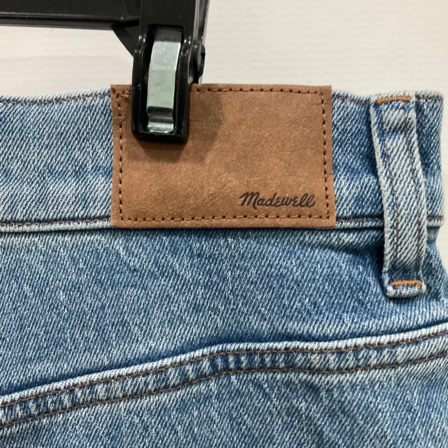 Jeans Straight By Madewell In Blue Denim, Size: 10