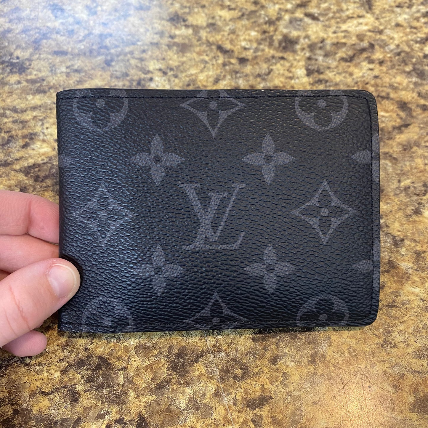 Wallet Luxury Designer By Louis Vuitton In Blue & Grey, Size:Medium
