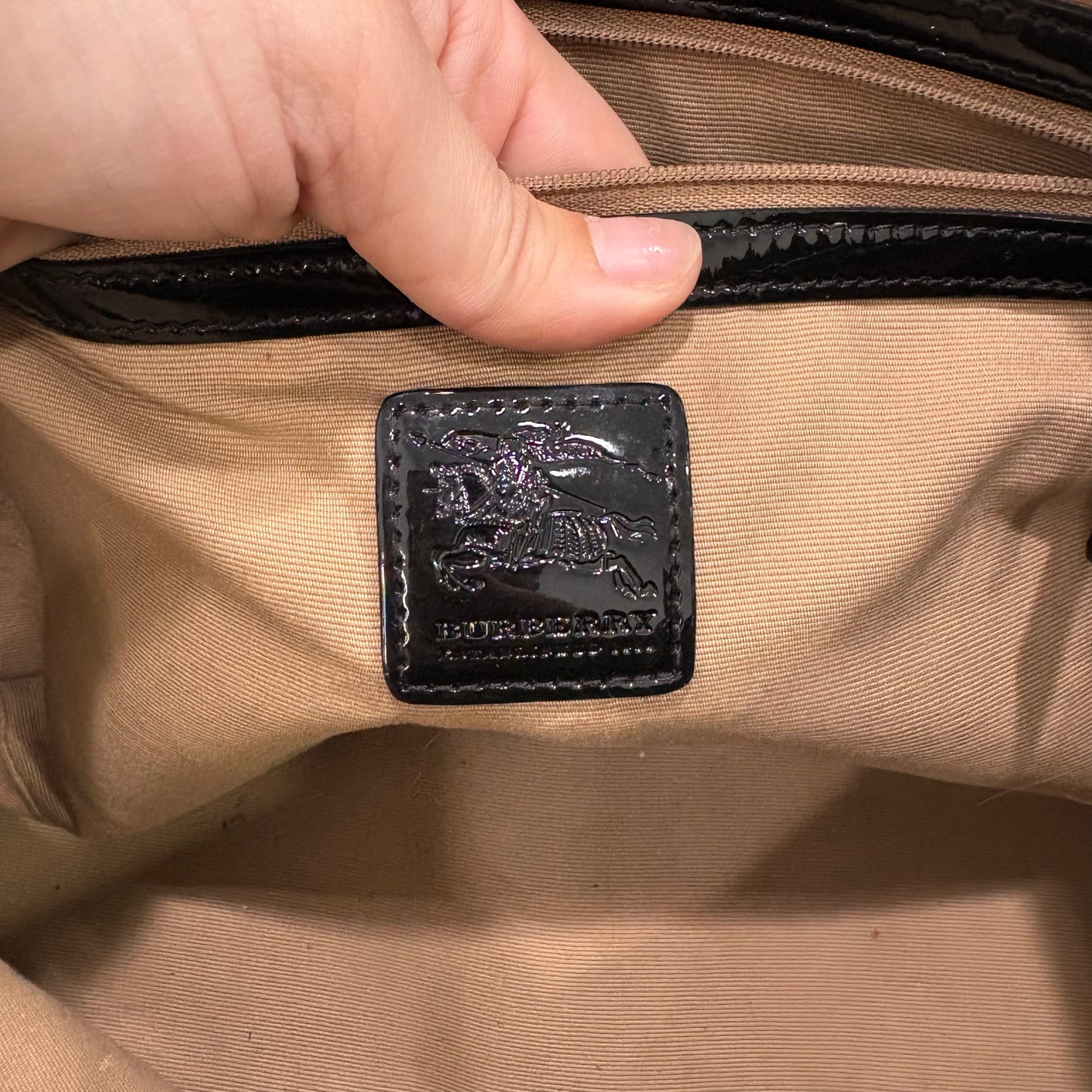 SUPERNOVA TOTE - AS IS By Burberry In Plaid Pattern, Size:Medium