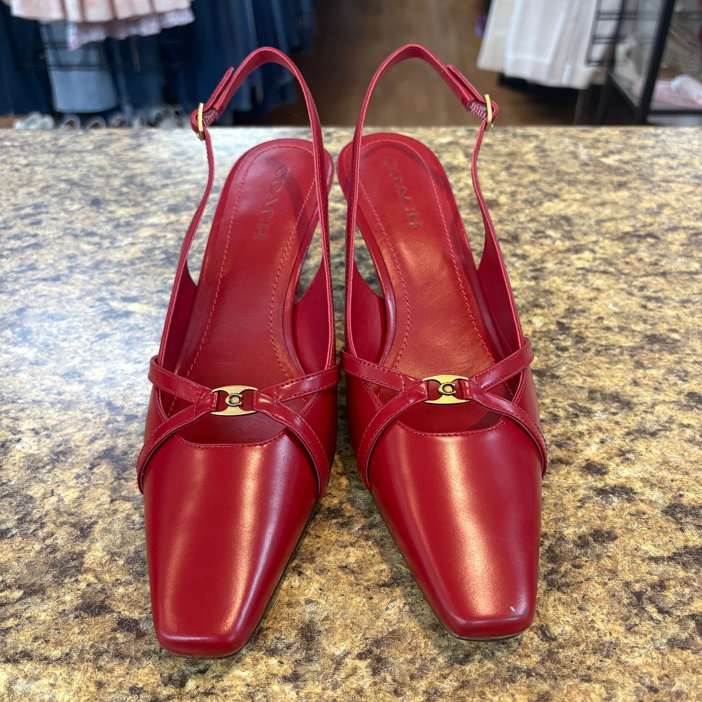 SHOES DESIGNER by COACH In RED, Size: 10